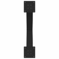 vidaXL Nohy k jedálenskému stolu v tvare X, 2 ks, čierne, 70 x (72-73) cm, oceľové