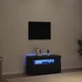 vidaXL TV skrinka 75 x 35 x 40 cm Čierny dub Kompozitné drevo