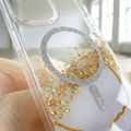 Puzdro Epoxy Mag pre iPhone 12 / 12 Pro 6,1" biele