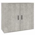 vidaXL Komoda betónovo sivá 80x33x70 cm spracované drevo