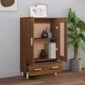 vidaXL Vysoká skrinka hnedý dub 70x31x115 cm spracované drevo