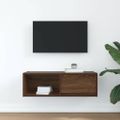 vidaXL TV skrinka, hnedý dub 80x31x25,5 cm spracované drevo