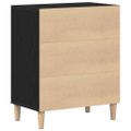 vidaXL Servírovacia skriňa Čierny dub 57 x 35 x 70 cm Kompozitné drevo