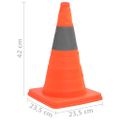 vidaXL Výsuvné dopravné kužele 10 ks 42 cm