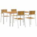 vidaXL Záhradná jedálenská súprava 5 ks 150 x 90 x 75 cm