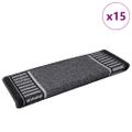 vidaXL Samolepiace schodové rohože 15 ks 65 x 21 x 4 cm Non-Slip