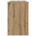 vidaXL Stôl dub artisan 100x50x76 cm kompozitné drevo