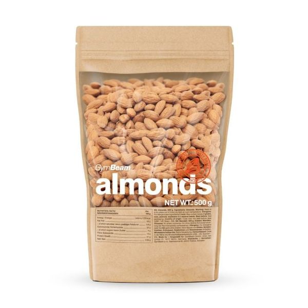 Mandle - GymBeam, bez príchute, 500 g
