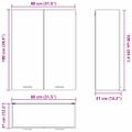 vidaXL Závesná skrinka Čierny dub 80 x 31 x 100 cm Kompozitné drevo