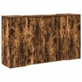 vidaXL Recepčný stôl dymový dub 180x50x103,5 cm kompozitné drevo