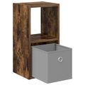 vidaXL Nočný stolík Dymová dub 25,5 x 22 x 49,5 cm Kompozitné drevo