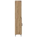 vidaXL Highboard Remeselný dub 69,5 x 34 x 180 cm Kompozitné drevo