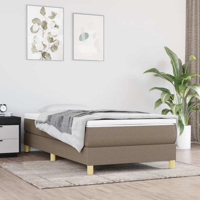vidaXL Posteľný rám s boxspringom Taupe 80x200cm Látka