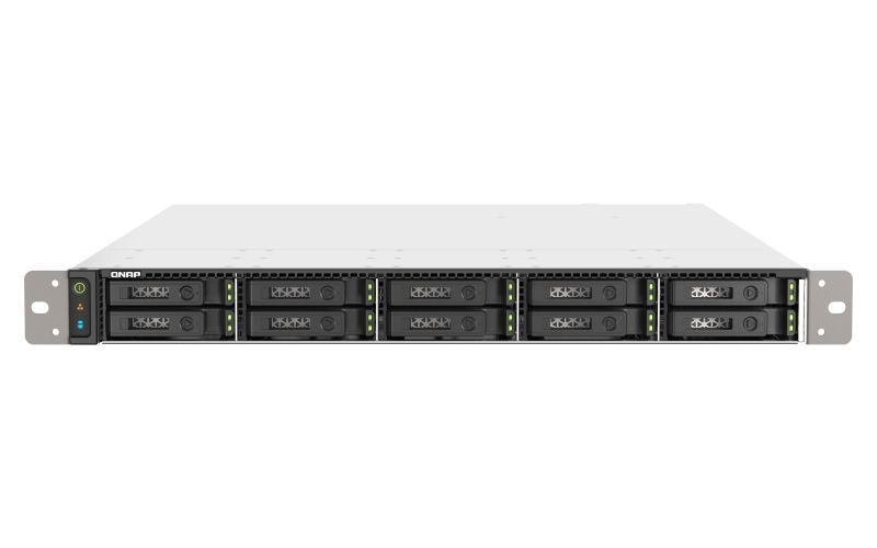 QNAP TS-h1090FU-7302P-128G (AMD EPYC, 128GB ECC RAM, 10x 2,5'' U.2/SATA, 2x PCIe, 2x 2,5GbE, 2x25GbE)