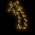 vidaXL Vianočná svetelná dekorácia s hrotmi meteorit 115 LED 89 cm