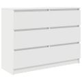 vidaXL Komoda biela 100x35x76 cm kompozitné drevo