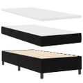 vidaXL Posteľ s pružinovým rámom Čierny 80 x 200 cm Zamat