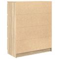 vidaXL Komoda dub sonoma 80x35x99 cm spracované drevo