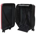 vidaXL Kufor so zámkom Červená 43 x 27 x 66 cm ABS plast