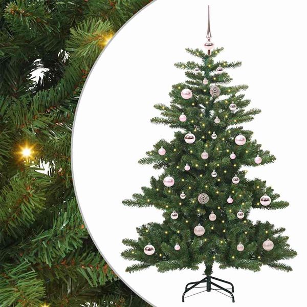 vidaXL Umelý Sklápací Vianočný Stromček Zelená 150 cm PVC a oceľ
