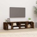 vidaXL TV skrinky 2 ks dymový dub 80x31,5x36 cm spracované drevo