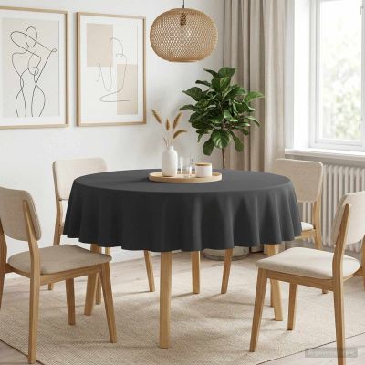 vidaXL Uterák na stôl 5 ks Okrúhly Tmavosivá Ø 140 cm