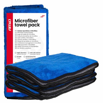 Sada utierok z mikrovlákna 800gsm 60x90cm 3ks AMiO-04487