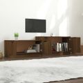 vidaXL TV skrinka hnedý dub 158,5x36x45 cm spracované drevo