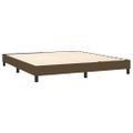 vidaXL Boxspring posteľ s matracom tmavohnedá 160x200 cm látka