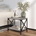 vidaXL Bočný stolík sivý dub sonoma 55x38x45 cm spracované drevo