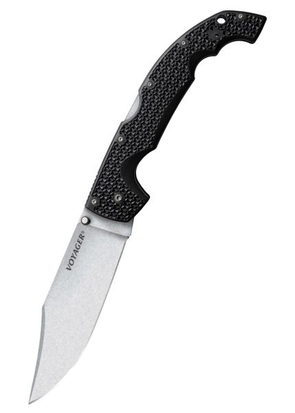 Cold Steel 29AXC Extra Large Voyager Clip Pt. Plain taktický nôž 14 cm, čierna, Griv-Ex