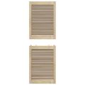 vidaXL Skříňové dvere s dverami 2 ks Prírodná 49,5 x 2,1 x 140,5 cm