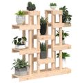 vidaXL Stojan na rastliny 104,5x25x109,5 cm masívna borovica