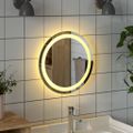 vidaXL LED kúpeľňové zrkadlo 40 cm okrúhle