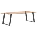 vidaXL Nohy k jedálenskému stolu v tvare U, 2 ks, antracitové, 90 x (72-73) cm, oceľ
