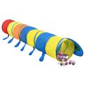 vidaXL Detský stan na hranie s 250 loptičkami farebný 245 cm polyester