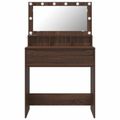 vidaXL Toaletné stolíky do spálne Hnedý dub 80 x 39,6 x 135 cm
