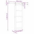 vidaXL Posuvné dvere Prírodná 73,5 x 211 cm