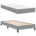 vidaXL Posteľ s pružinovým rámom Svetlosivá 90 x 200 cm látka
