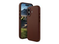 Zadný kryt na mobilný telefón - kompatibilita s MagSafe - koža full-grain - dark tan - pre Apple iPhone 16 Plus