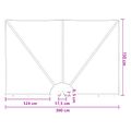 vidaXL Záclona na balkónové súkromie 150 x 300 cm Polyester