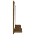 vidaXL Kúpeľňové zrkadlo dymový dub 60x10,5x37 cm spracované drevo