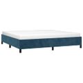 vidaXL Rám postele bez matraca tmavomodrý 200x200 cm zamat
