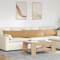 vidaXL Vankúše na pohovku 2 pcs Hnedá 200 x 40 cm Kordúrová tkanina