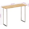 vidaXL Konzolový stolík so živou hranou 105x33x76cm mangovníkový masív