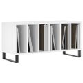 vidaXL Skrinka na platne biela 100x38x48 cm kompozitné drevo