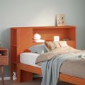 vidaXL Čelo postele s úložným priestorom voskovo hnedé 90 cm borovica
