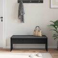 vidaXL Predsieňová lavica s vankúšom Čierny dub 103 x 38 x 40 cm