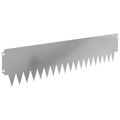 vidaXL Obrubník trávnika 10 ks 103 x 25 cm Oceľ Strieborná