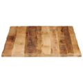 vidaXL Stolová doska živá hrana 90x80x3,8 cm masívny surový mangovník
